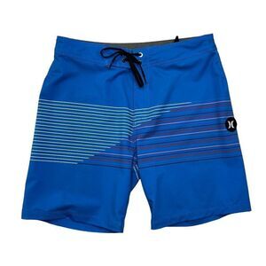 Hurley Boardshorts Men's 29 Blue Summer Beach Pool Surf Performance Swim Trunks